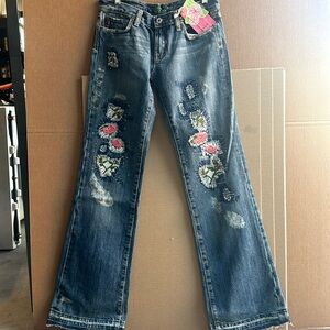 Miss Me Tropical Vintage Jean